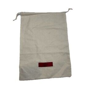 Valentino Dust Bag Beige Drawstring Red Tag Storage Purse Shoes